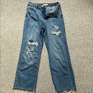 Garage Distressed Blue Jeans